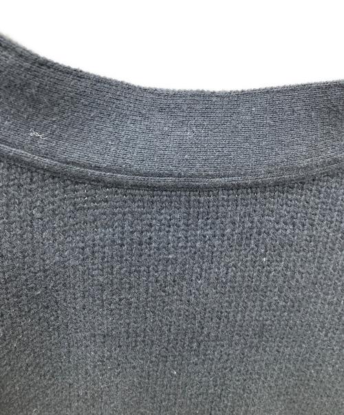 RE-PURPOSE by L’ECHOPPE（レパーパスバイレショップ）RE-PURPOSE by L’ECHOPPE (レパーパスバイレショップ) ジップアップニットカーディガン ブラック サイズ:Freeの古着・服飾アイテム