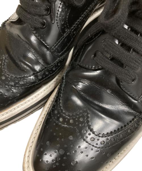 PRADA（プラダ）PRADA (プラダ) CALZATURE DOMNA ウィングチップシューズ ブラック サイズ:36 1/2の古着・服飾アイテム