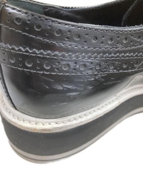 PRADA（プラダ）PRADA (プラダ) CALZATURE DOMNA ウィングチップシューズ ブラック サイズ:36 1/2の古着・服飾アイテム
