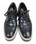 PRADA (プラダ) CALZATURE DOMNA ウィングチップシューズ ブラック サイズ:36 1/2：6000円
