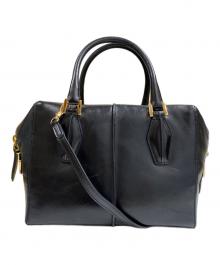 TOD'S（トッズ）の古着「D-STYLING BAULETTO PICCOLO ハンドバッグ」｜ブラック