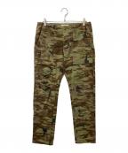 Denim & Supply Ralph Laurenデニム＆サプライ ラルフローレン）の古着「デストロイカモ カーゴパンツ」｜オリーブ×ブラウン