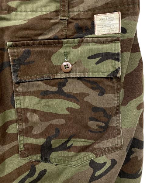 Denim & Supply Ralph Lauren（デニム＆サプライ ラルフローレン）DENIM & SUPPLY RALPH LAUREN (デニム＆サプライ ラルフローレン) デストロイカモ カーゴパンツ オリーブ×ブラウン サイズ:SIZE 33×24の古着・服飾アイテム