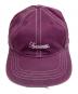 Supreme (シュプリーム) 25FW Distressed Script 6-Panel キャップ パープル：9000円