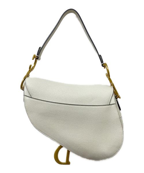 Christian Dior（クリスチャン ディオール）Christian Dior (クリスチャン ディオール) Saddle Bag サドルバッグ ラテホワイトの古着・服飾アイテム