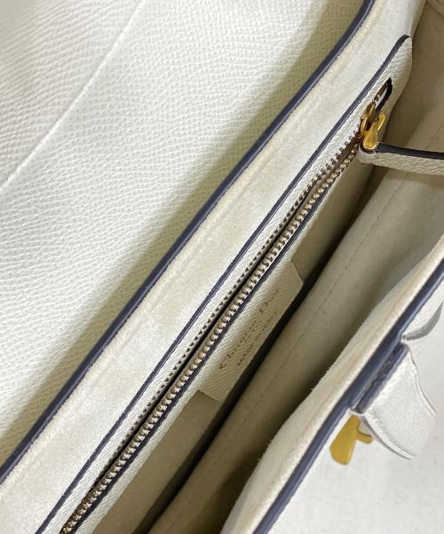 Christian Dior（クリスチャン ディオール）Christian Dior (クリスチャン ディオール) Saddle Bag サドルバッグ ラテホワイトの古着・服飾アイテム