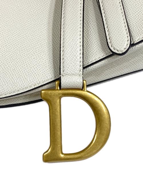 Christian Dior（クリスチャン ディオール）Christian Dior (クリスチャン ディオール) Saddle Bag サドルバッグ ラテホワイトの古着・服飾アイテム