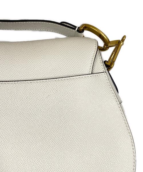 Christian Dior（クリスチャン ディオール）Christian Dior (クリスチャン ディオール) Saddle Bag サドルバッグ ラテホワイトの古着・服飾アイテム
