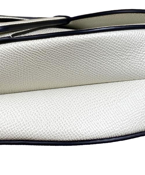 Christian Dior（クリスチャン ディオール）Christian Dior (クリスチャン ディオール) Saddle Bag サドルバッグ ラテホワイトの古着・服飾アイテム