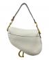 Christian Dior (クリスチャン ディオール) Saddle Bag サドルバッグ ラテホワイト：280000円
