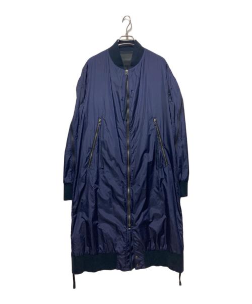 Bajra（バジュラ）Bajra (バジュラ) ナイロンデザインフーデッドコート ネイビー サイズ:3の古着・服飾アイテム