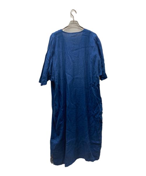 石徹白洋品店（-）石徹白洋品店 (-) 藍染めリネンワンピース インディゴ サイズ:Freeの古着・服飾アイテム