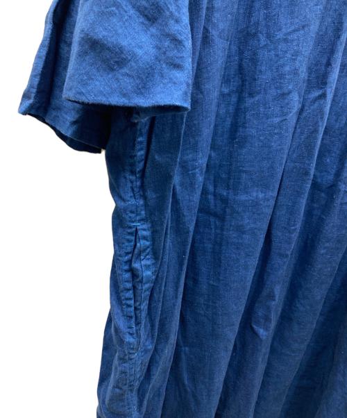 石徹白洋品店（-）石徹白洋品店 (-) 藍染めリネンワンピース インディゴ サイズ:Freeの古着・服飾アイテム