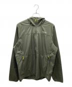 Rabラブ）の古着「ウィンドギャザーフーディー フーデッドジャケット」｜オリーブ