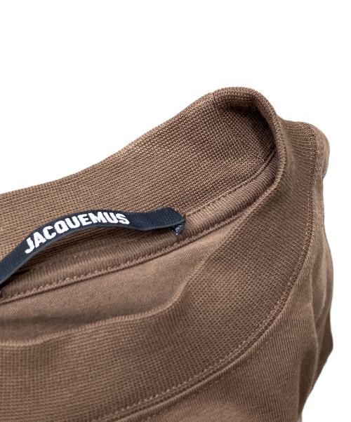 jacquemus（ジャックムス）jacquemus (ジャックムス) ロングスリーブカットソー LE GROS GRAIN T-SHIRT ブラウン サイズ:XSの古着・服飾アイテム