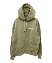 jacquemus（ジャックムス）の古着「ロゴプリントパーカー」｜グリーン