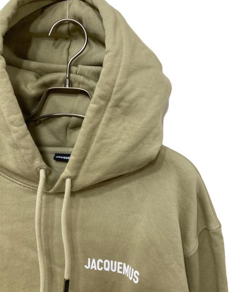 jacquemus（ジャックムス）JACQUEMUS (ジャックムス) ロゴプリントパーカー グリーン サイズ:XSの古着・服飾アイテム
