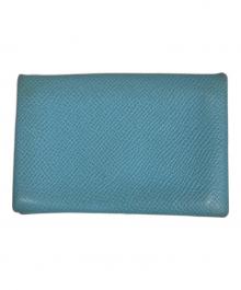 HERMES（エルメス）の古着「カルヴィ コインケース」｜ブルー