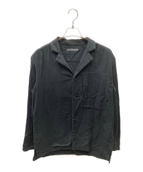 ISSEY MIYAKE（イッセイミヤケ）ISSEY MIYAKE (イッセイミヤケ) コットンシャツ ブラック サイズ:3の古着・服飾アイテム