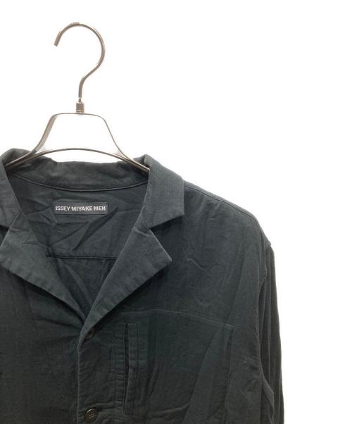 ISSEY MIYAKE（イッセイミヤケ）ISSEY MIYAKE (イッセイミヤケ) コットンシャツ ブラック サイズ:3の古着・服飾アイテム