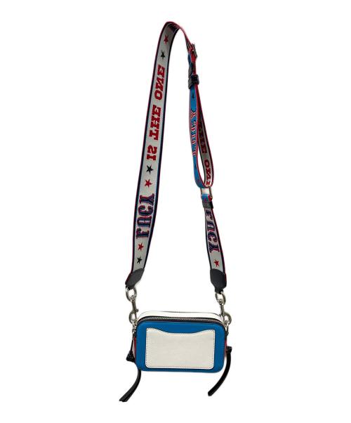 MARC JACOBS（マークジェイコブズ）MARC JACOBS (マークジェイコブズ) PEANUTS (ピーナッツ) ミニショルダーバッグ ブルー×ホワイトの古着・服飾アイテム