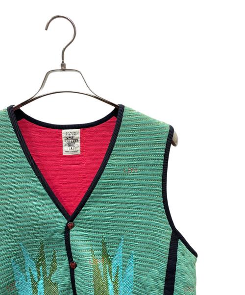 KAPITAL（キャピタル）KAPITAL (キャピタル) BYBORRE (バイボレ) 3D KNIT VEST/3Dニットベスト グリーン サイズ:SIZE 3の古着・服飾アイテム