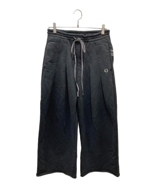 SHINYA KOZUKA（シンヤコズカ）SHINYA KOZUKA (シンヤコズカ) Ordinary Home Baggy スウェットパンツ ブラック×ベージュ サイズ:Ｍの古着・服飾アイテム