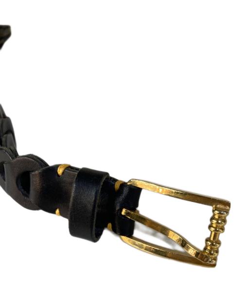 il micio（イル ミーチョ）il micio (イル ミーチョ) Hand Belt/レザーメッシュベルト ブラック サイズ:なしの古着・服飾アイテム