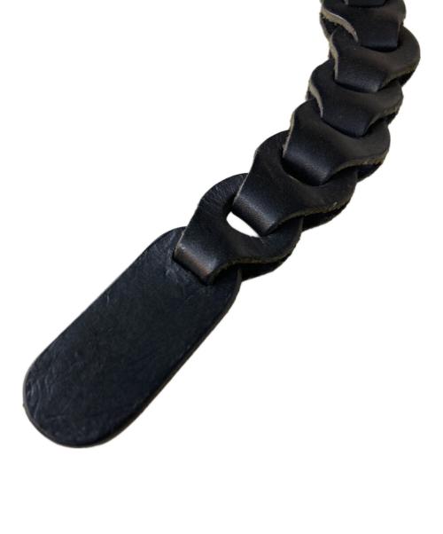 il micio（イル ミーチョ）il micio (イル ミーチョ) Hand Belt/レザーメッシュベルト ブラック サイズ:なしの古着・服飾アイテム