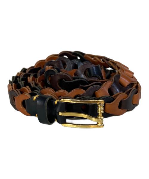 il micio（イル ミーチョ）il micio (イル ミーチョ) M'S BRAQUE (エムズブラック) レザーベルト ブラウンの古着・服飾アイテム