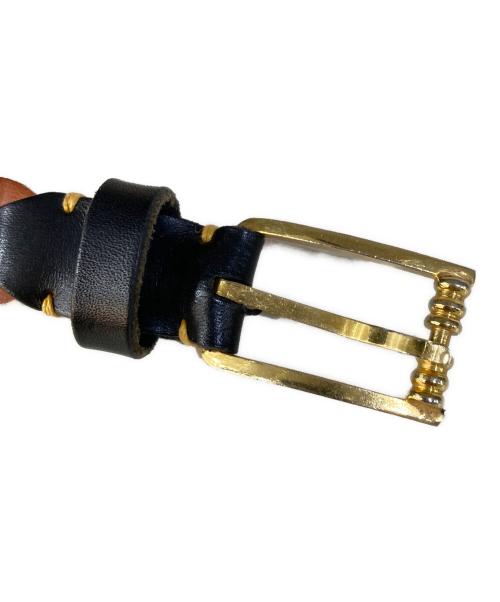 il micio（イル ミーチョ）il micio (イル ミーチョ) M'S BRAQUE (エムズブラック) レザーベルト ブラウンの古着・服飾アイテム