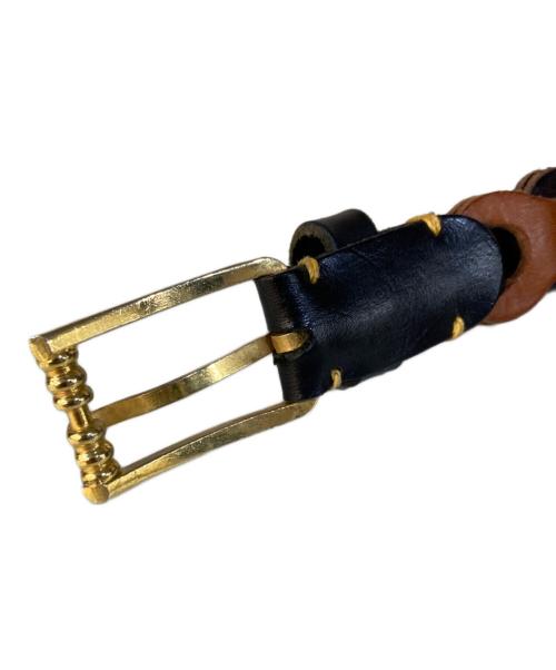 il micio（イル ミーチョ）il micio (イル ミーチョ) M'S BRAQUE (エムズブラック) レザーベルト ブラウンの古着・服飾アイテム