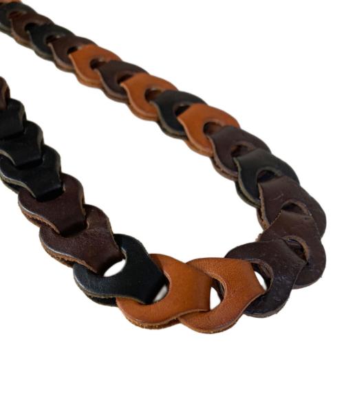 il micio（イル ミーチョ）il micio (イル ミーチョ) M'S BRAQUE (エムズブラック) レザーベルト ブラウンの古着・服飾アイテム