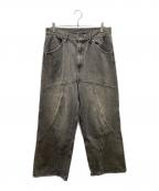 BEAMS×FUTURE ARCHIVEビームス×フューチャー アーカイブ）の古着「スイッチデニムパンツ」｜ブラック