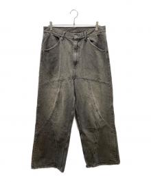 BEAMS×FUTURE ARCHIVE（ビームス×フューチャー アーカイブ）の古着「スイッチデニムパンツ」｜ブラック