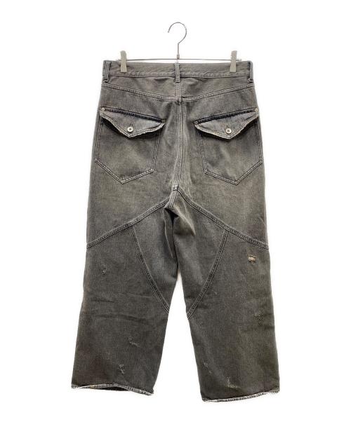 BEAMS（ビームス）BEAMS (ビームス) future archive (フューチャー アーカイブ) スイッチデニムパンツ ブラック サイズ:SIZE Lの古着・服飾アイテム