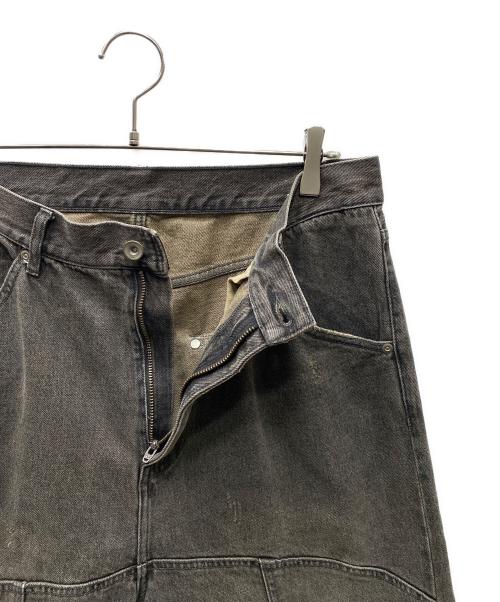 BEAMS（ビームス）BEAMS (ビームス) future archive (フューチャー アーカイブ) スイッチデニムパンツ ブラック サイズ:SIZE Lの古着・服飾アイテム