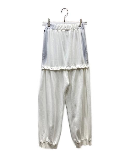 THEREDTHREAD（ザレッドスレッド）THEREDTHREAD (ザレッドスレッド) S burlesque print sweat pants スウェットパンツ ホワイト×グレー サイズ:SIZE Freeの古着・服飾アイテム