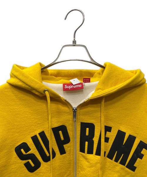 SUPREME（シュプリーム）SUPREME (シュプリーム) Arc Thermal Lined Zip Up Hooded Sweatshirt/ロゴジップパーカー イエロー サイズ:Ｓの古着・服飾アイテム