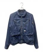 UNDERCOVERISMアンダーカバーイズム）の古着「カーゴジップブルゾン」｜ネイビー