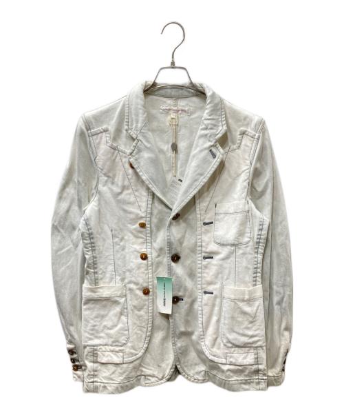 COMME des GARCONS SHIRT（コムデギャルソンシャツ）COMME des GARCONS SHIRT (コムデギャルソンシャツ) デニムテーラードジャケット アイボリー サイズ:Lの古着・服飾アイテム