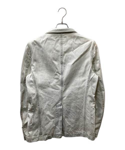 COMME des GARCONS SHIRT（コムデギャルソンシャツ）COMME des GARCONS SHIRT (コムデギャルソンシャツ) デニムテーラードジャケット アイボリー サイズ:Lの古着・服飾アイテム