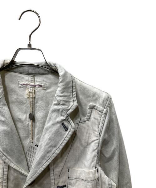 COMME des GARCONS SHIRT（コムデギャルソンシャツ）COMME des GARCONS SHIRT (コムデギャルソンシャツ) デニムテーラードジャケット アイボリー サイズ:Lの古着・服飾アイテム