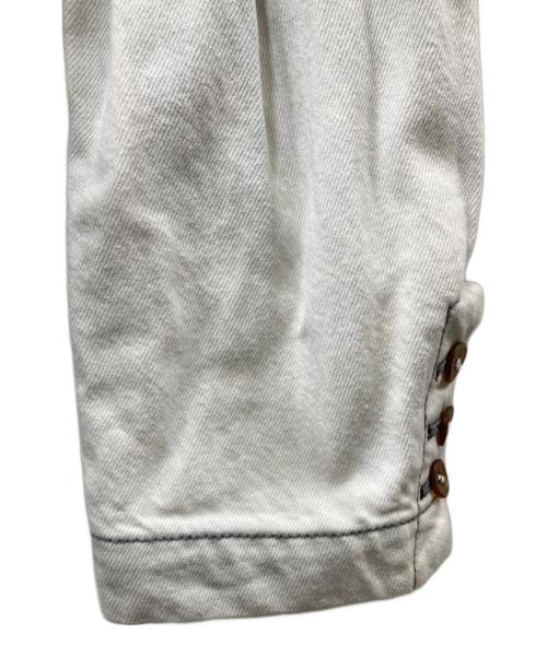 COMME des GARCONS SHIRT（コムデギャルソンシャツ）COMME des GARCONS SHIRT (コムデギャルソンシャツ) デニムテーラードジャケット アイボリー サイズ:Lの古着・服飾アイテム