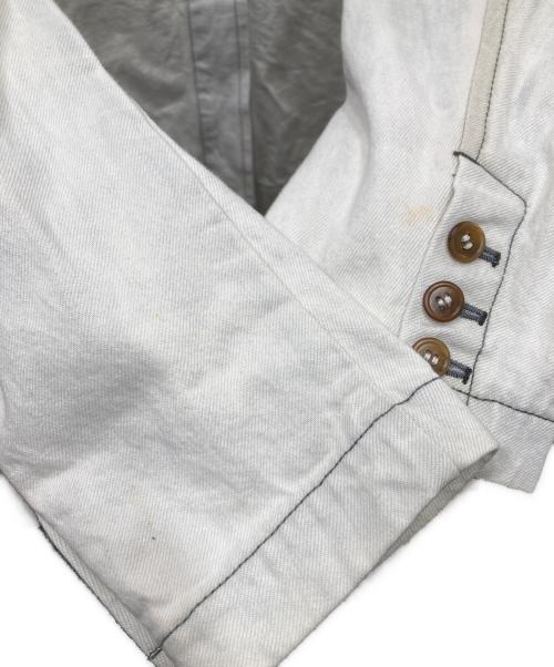 COMME des GARCONS SHIRT（コムデギャルソンシャツ）COMME des GARCONS SHIRT (コムデギャルソンシャツ) デニムテーラードジャケット アイボリー サイズ:Lの古着・服飾アイテム