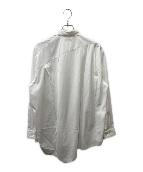 COMME des GARCONS HOMME PLUS（コムデギャルソンオムプリュス）COMME des GARCONS HOMME PLUS (コムデギャルソンオムプリュス) 再構築 長袖シャツ ホワイト サイズ:Ｍの古着・服飾アイテム