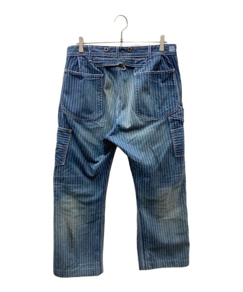 RRL（ダブルアールエル）RRL (ダブルアールエル) ウォバッシュ デニムパンツ ブルー サイズ:SIZE 34の古着・服飾アイテム