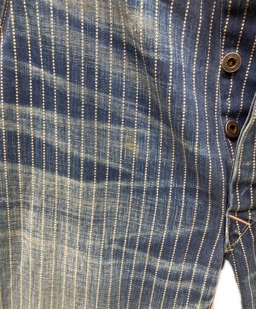 RRL（ダブルアールエル）RRL (ダブルアールエル) ウォバッシュ デニムパンツ ブルー サイズ:SIZE 34の古着・服飾アイテム