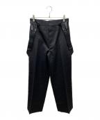 HUM VENTヒューベント）の古着「サスペンダー付き スラックス」｜ブラック