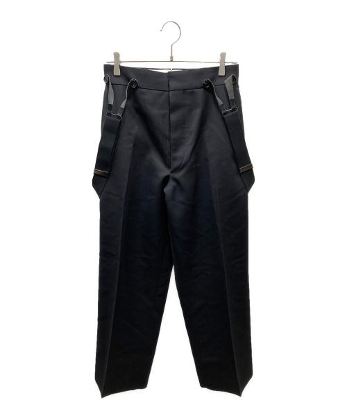 HUM VENT（ヒューベント）HUM VENT (ヒューベント) サスペンダー付き スラックス ブラック サイズ:1の古着・服飾アイテム